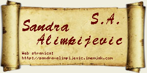 Sandra Alimpijević vizit kartica